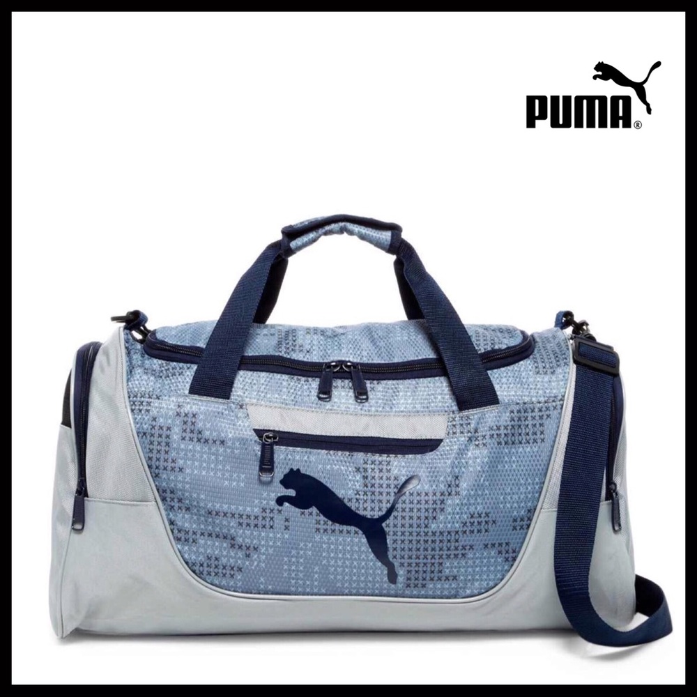PUMA LOGO DUFFEL GYM TRAVEL BAG - Picture 1 of 8